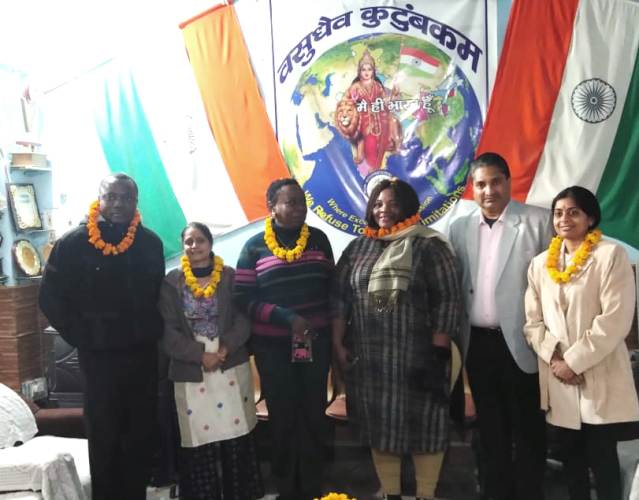 Nigerian delegates visited Delhi's Muni International School